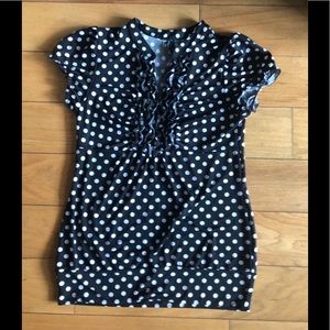 Women’s Polkadot Ruffle Top